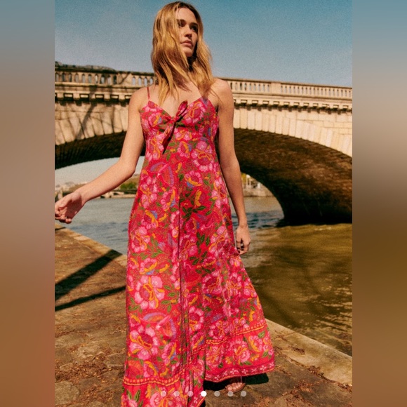 NWT Sézane x Farm Rio Jolia Dress Size 10 - Picture 1 of 10
